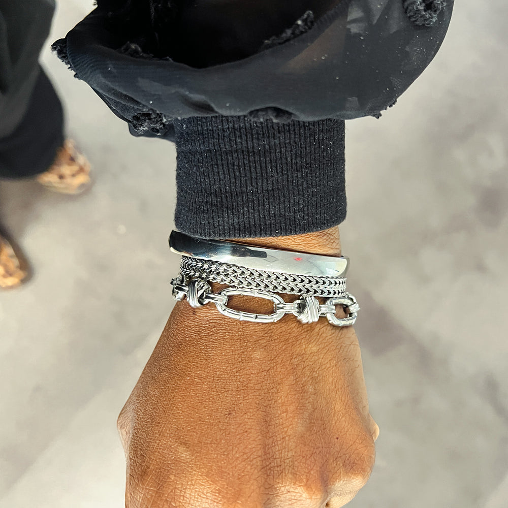 Alisha Stainless Steel Bracelet Stack