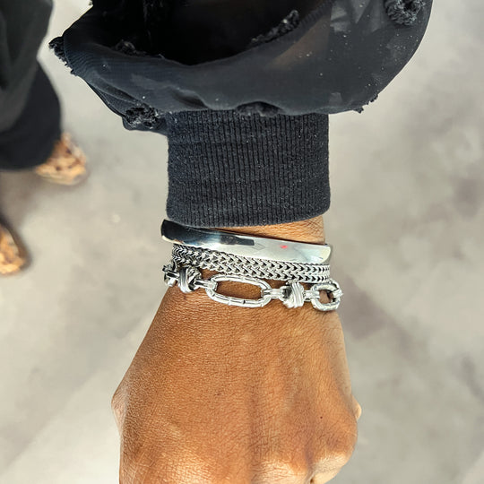 Alisha Stainless Steel Bracelet Stack