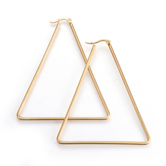 Triangle Hoop Earrings