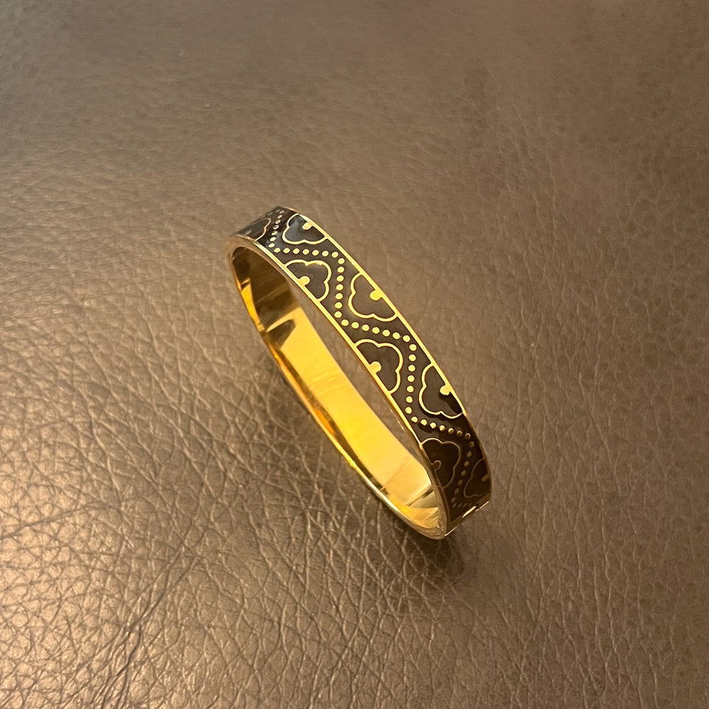 Aya Stainless Steel Enamel Bangle