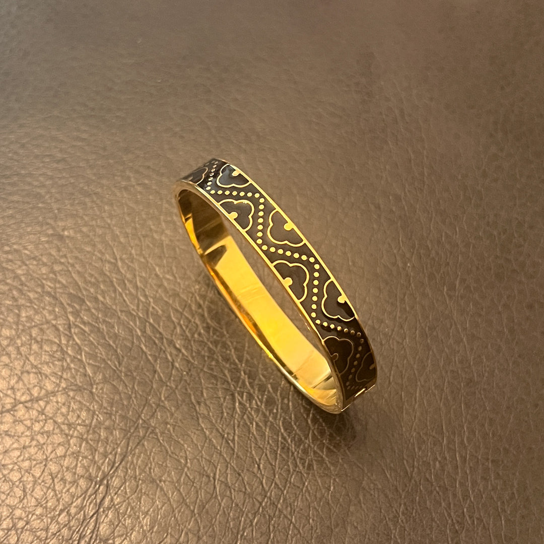 Aya Stainless Steel Enamel Bangle