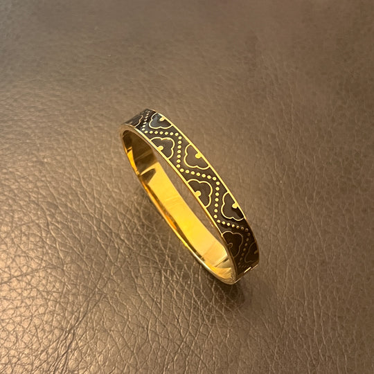 Aya Stainless Steel Enamel Bangle