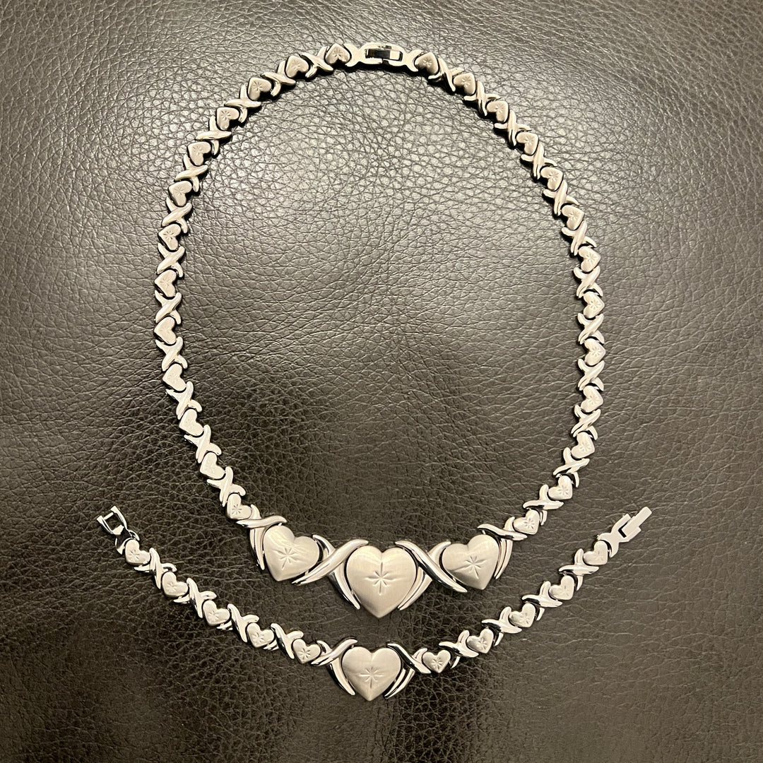 Bracelet Set Sterling Silver Xoxo Necklace 925 Sterling Silver
