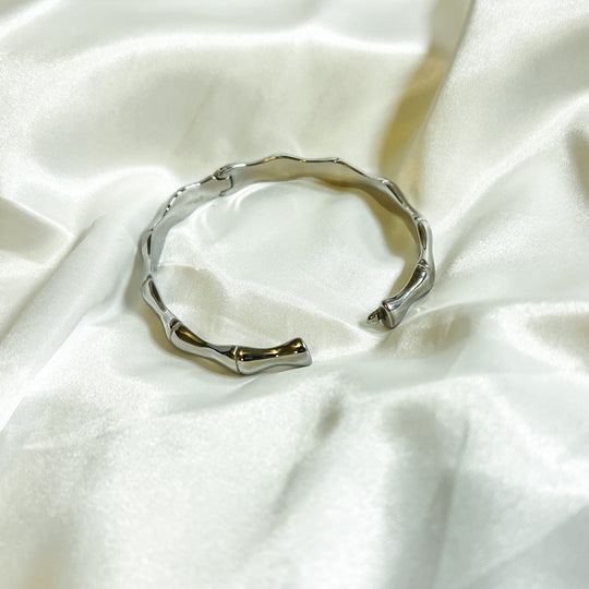 Twanna Stainless Steel Bamboo Bangle