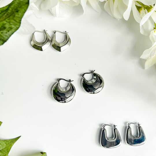 Anneliese Stainless Steel Earrings