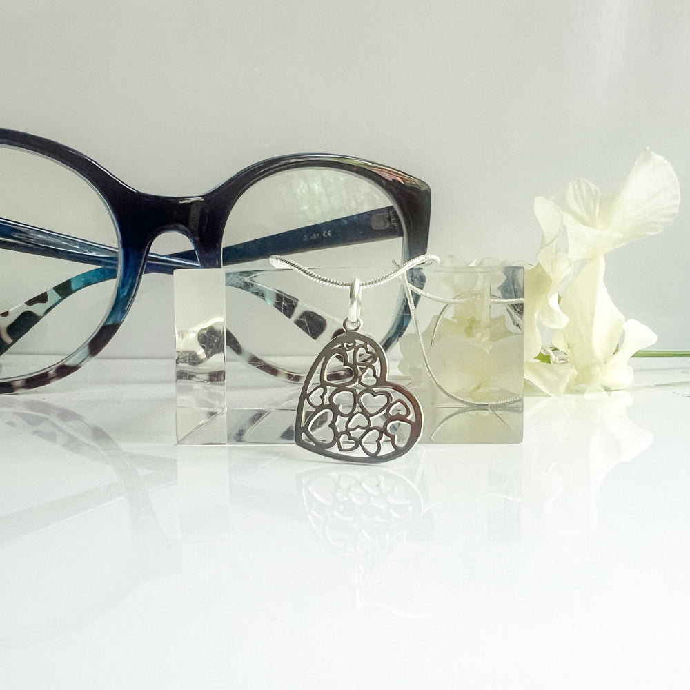 Cora Queen of Hearts Sterling Silver Necklace