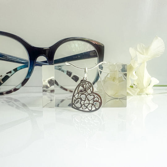 Cora Queen of Hearts Sterling Silver Necklace