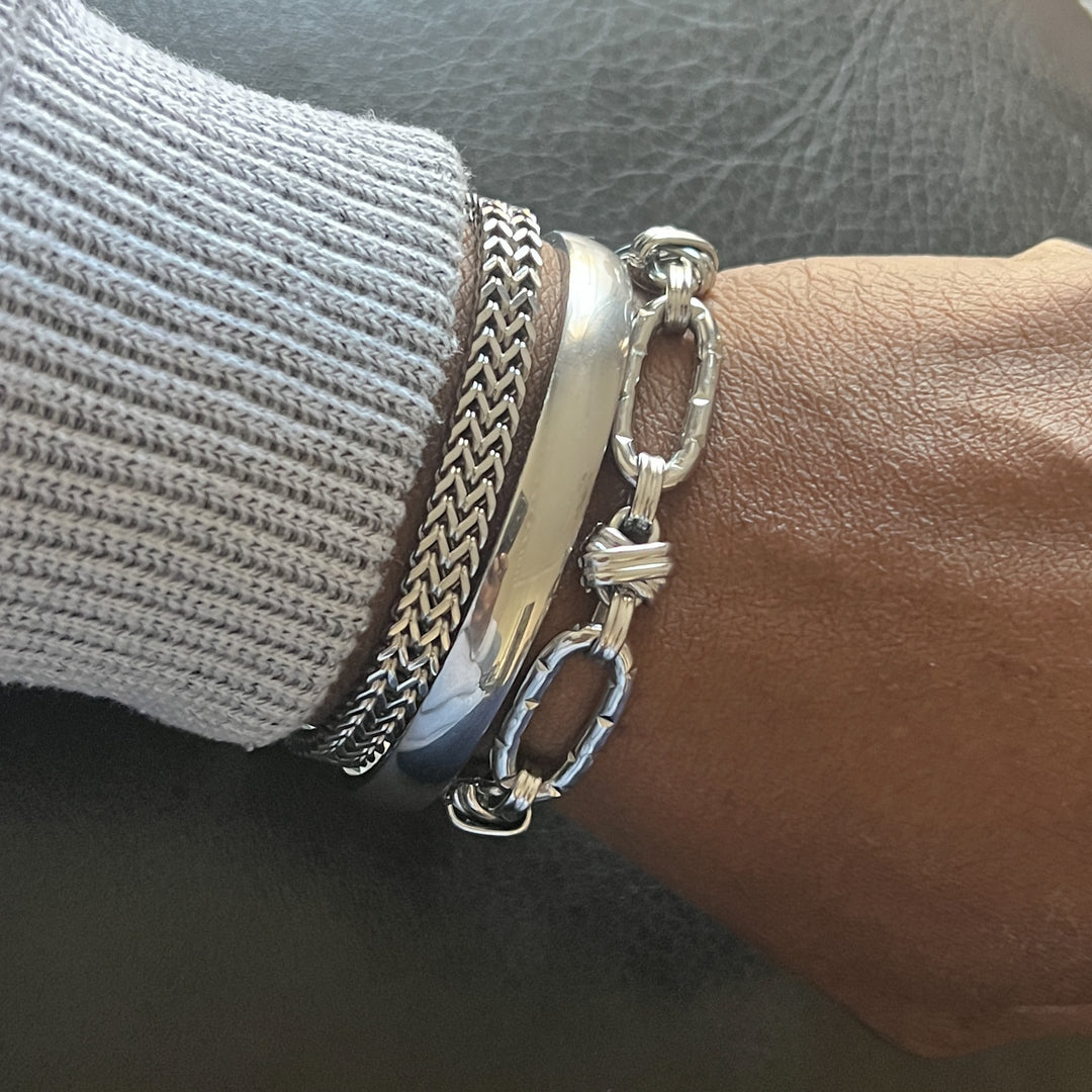 Alisha Stainless Steel Bracelet Stack