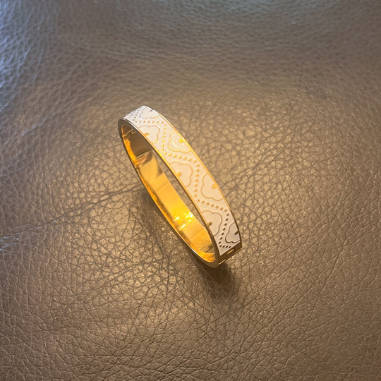 Aya Stainless Steel Enamel Bangle