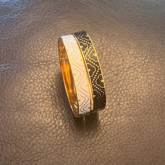 Aya Stainless Steel Enamel Bangle