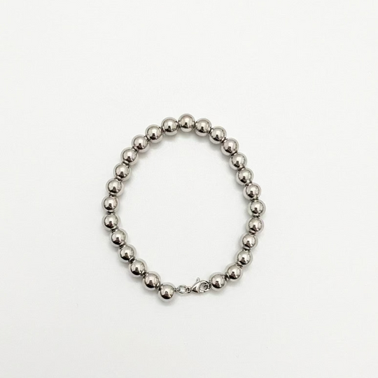 Nakia Stainless Steel Beaded Bracelet