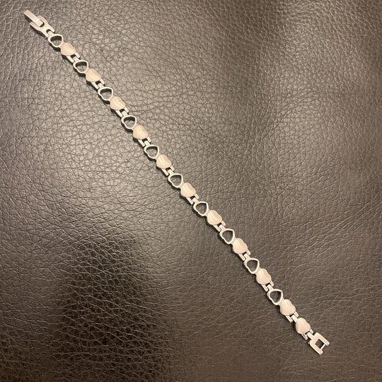 Malani Stainless Steel Heart Watch Band Bracelet