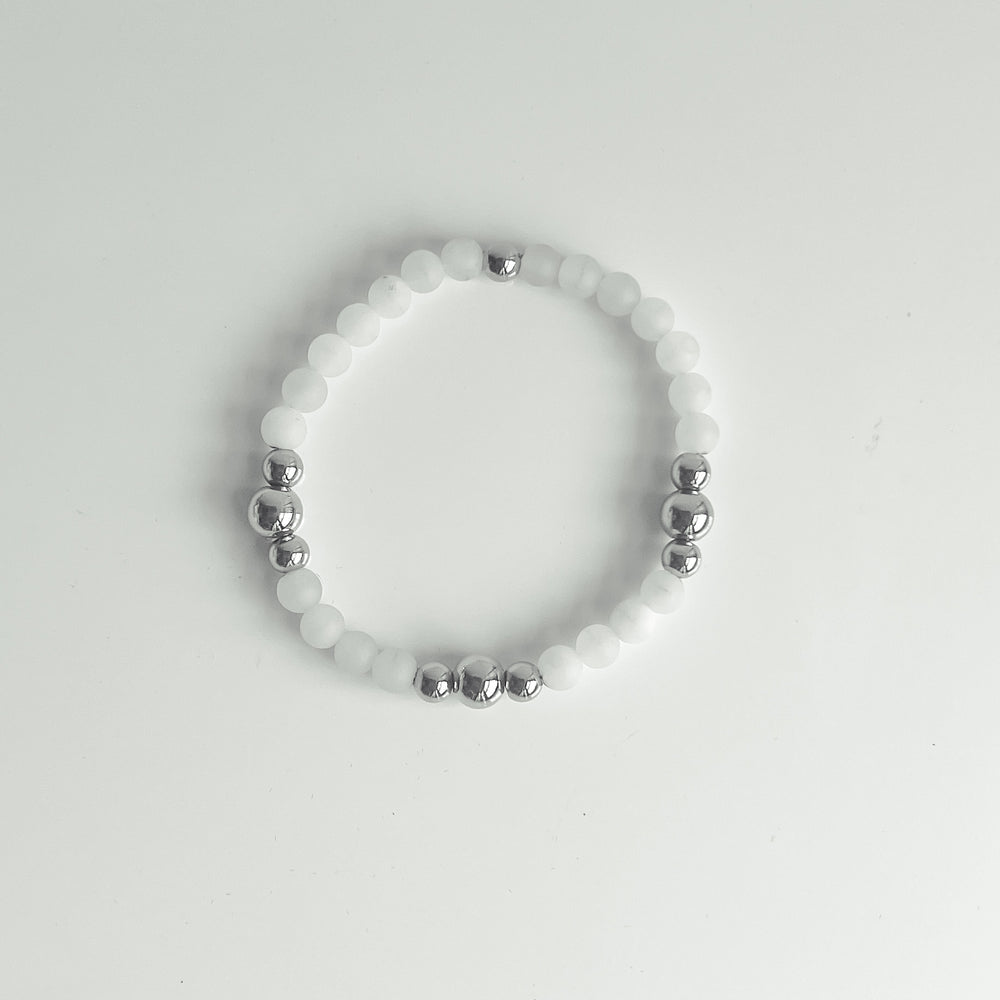 Trinity Jade Beaded Bracelet