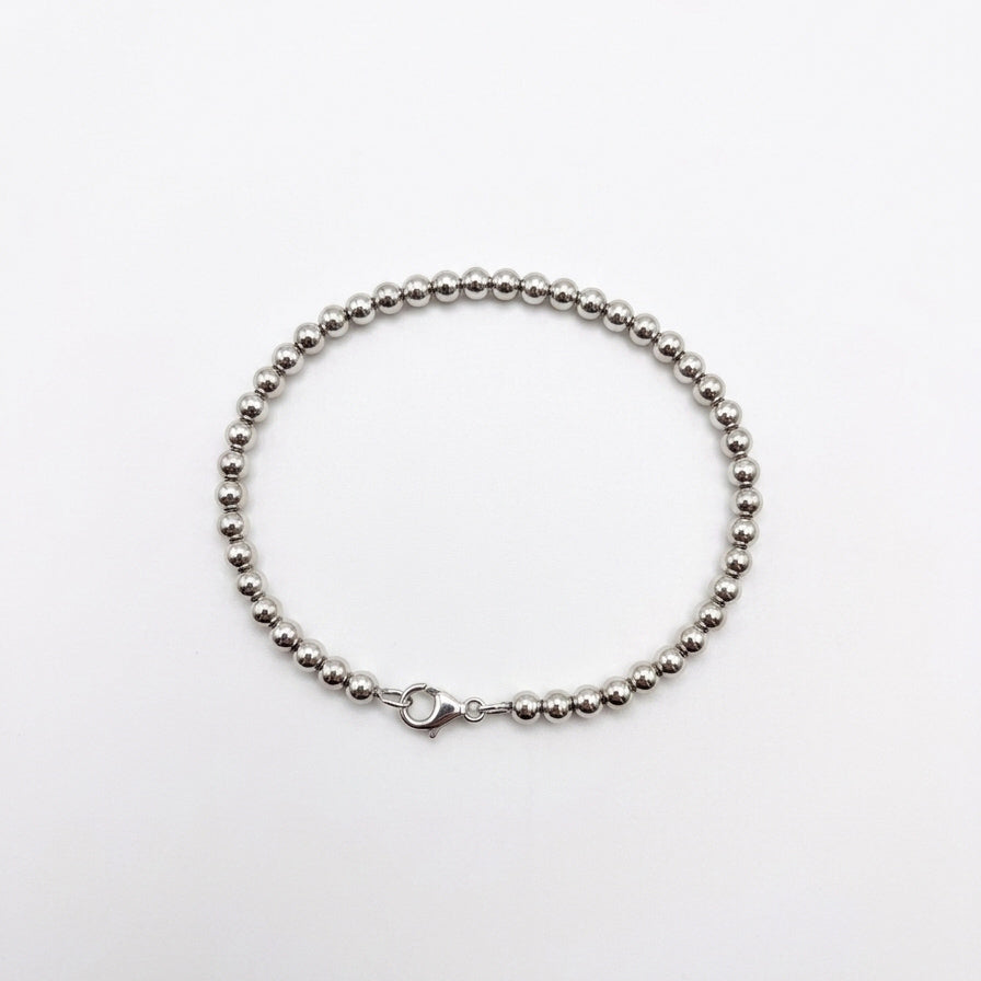 Nakia Stainless Steel Beaded Bracelet