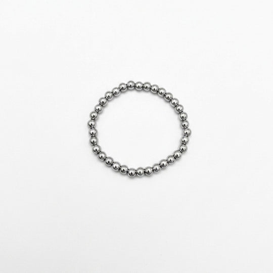 Nakia Stainless Steel Beaded Bracelet