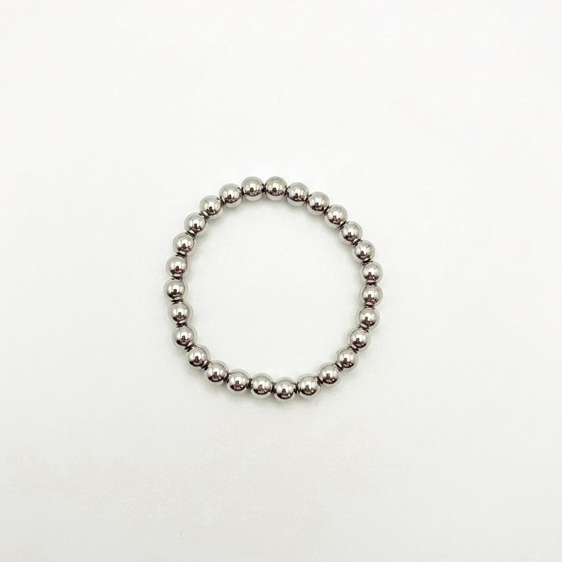 Nakia Stainless Steel Beaded Bracelet