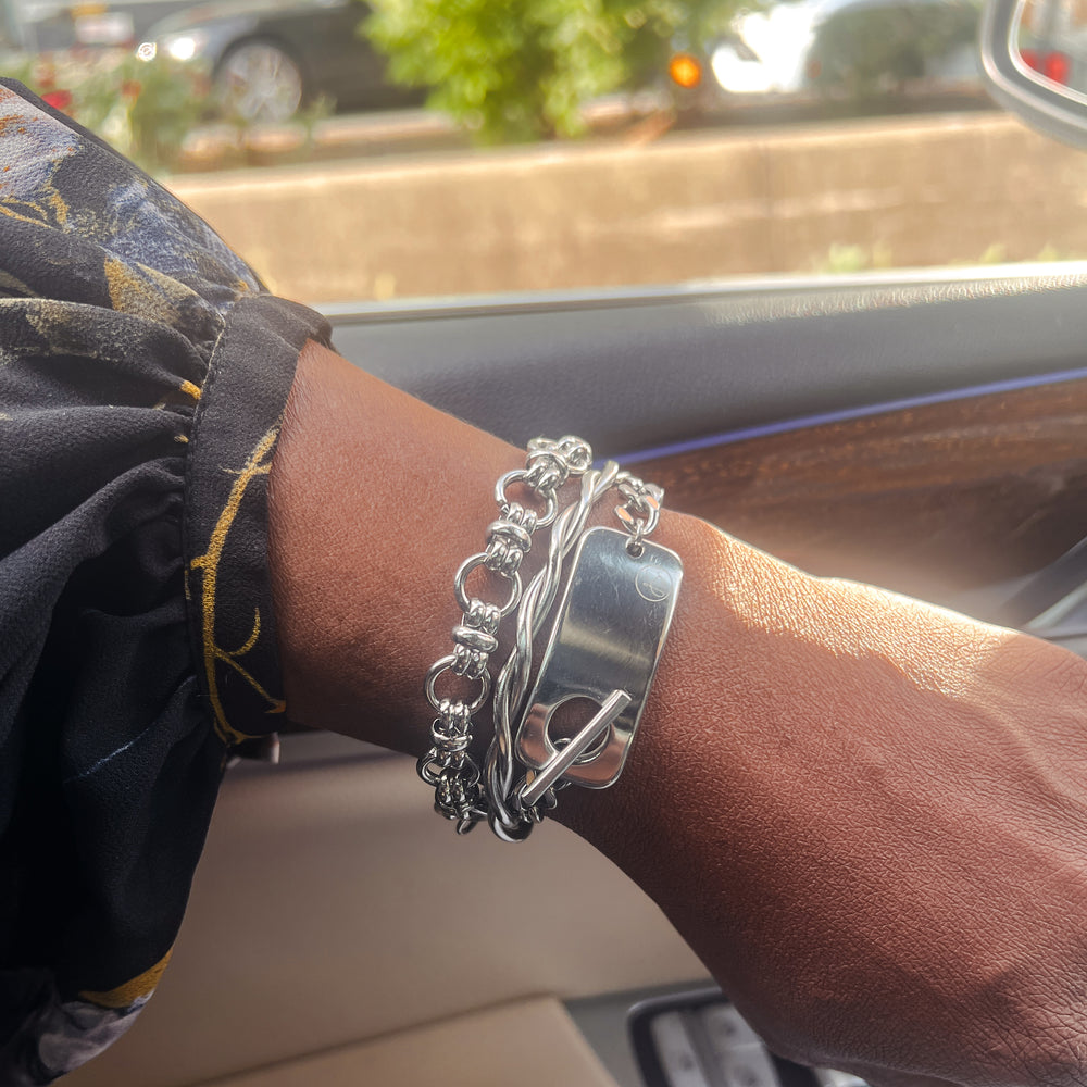 Jaiden Stainless Steel Bracelet Stack
