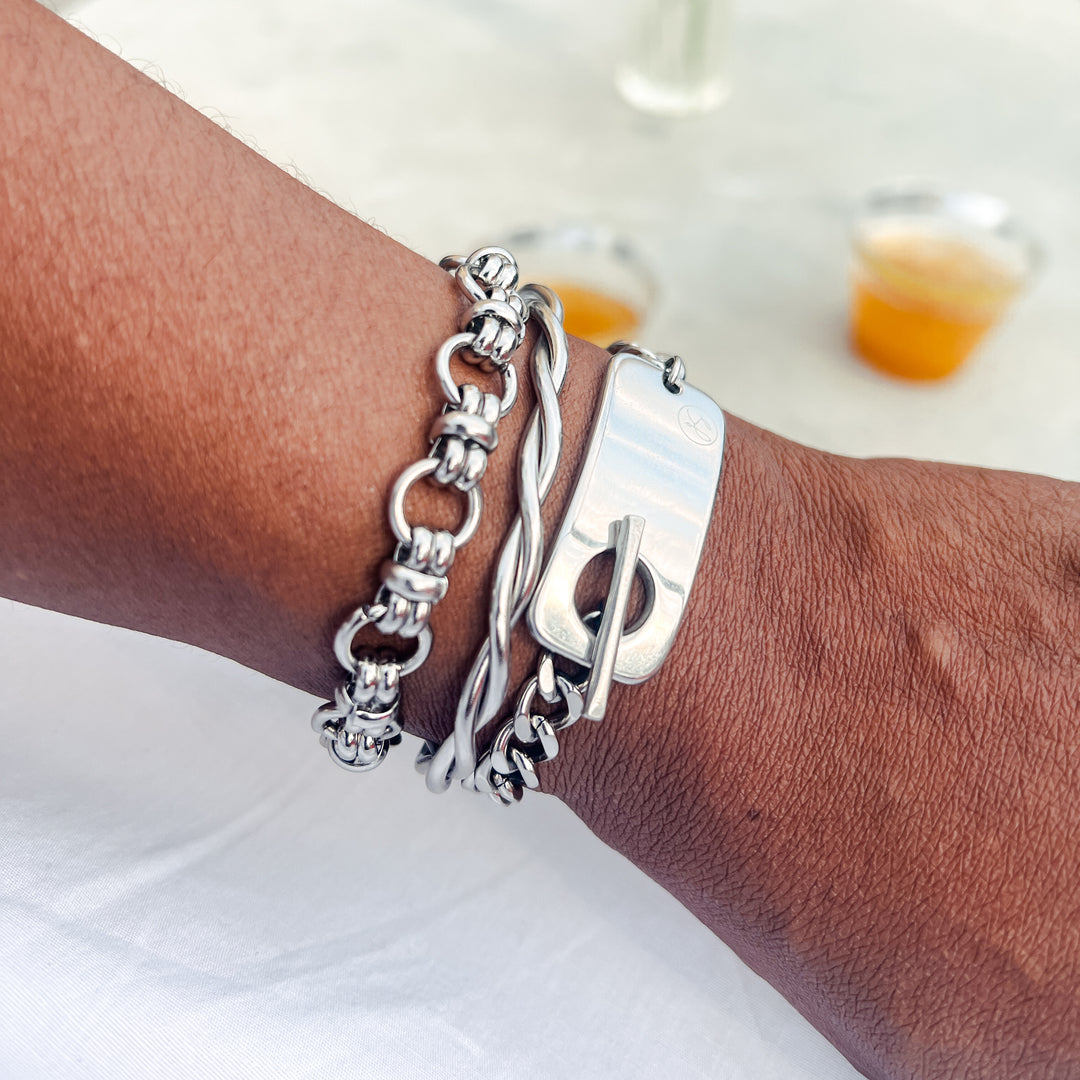 Jaiden Stainless Steel Bracelet Stack