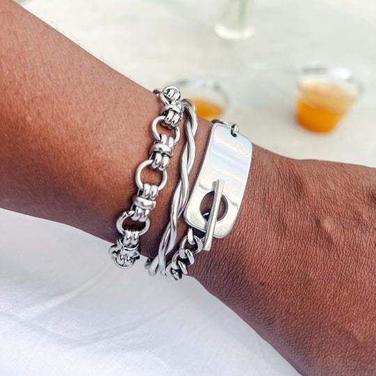 Jaiden Stainless Steel Bracelet Stack