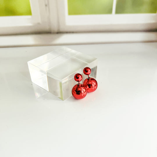Candy Double Ball Stud Earrings