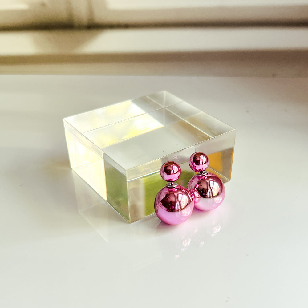 Candy Double Ball Stud Earrings