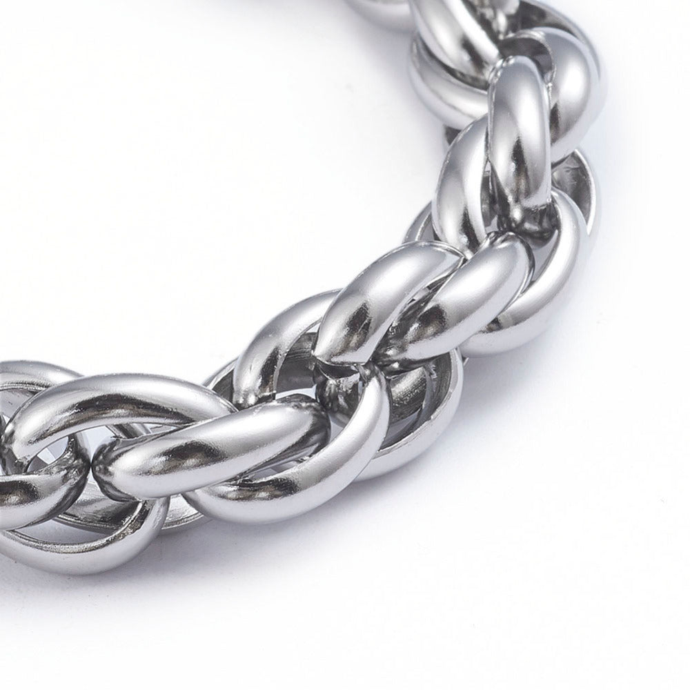 Shaina Stainless Steel Rope Bracelet