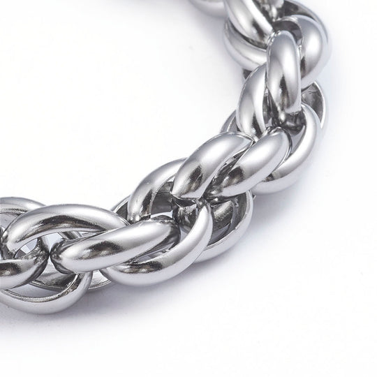 Shaina Stainless Steel Rope Bracelet