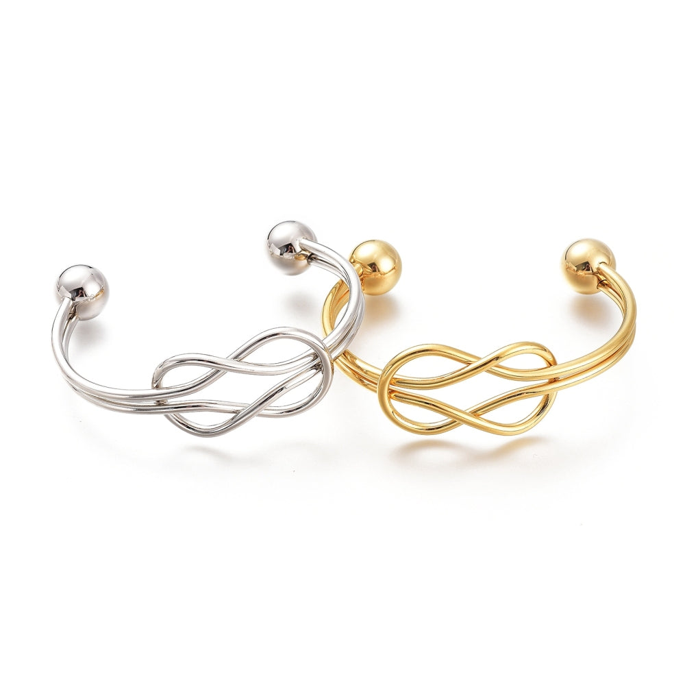Oluchi Stainless Steel Knot Bangle