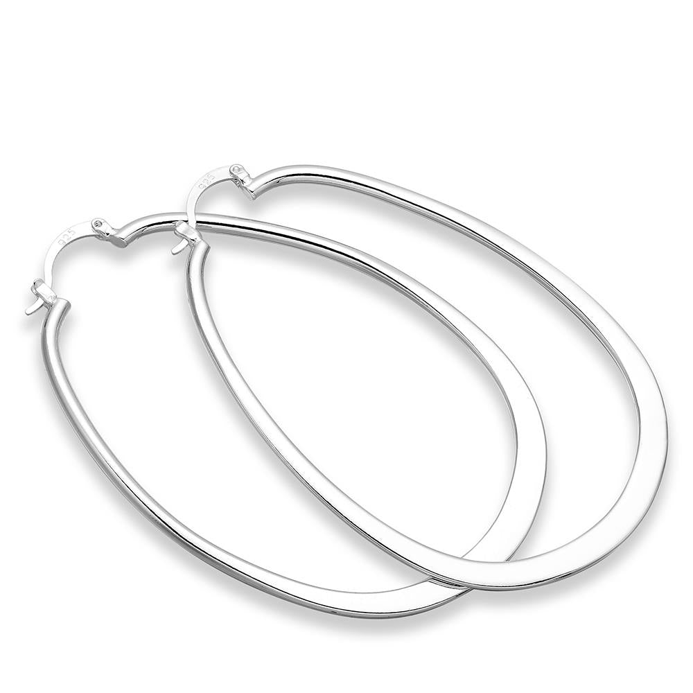 Viola Oval Hoop Earrings