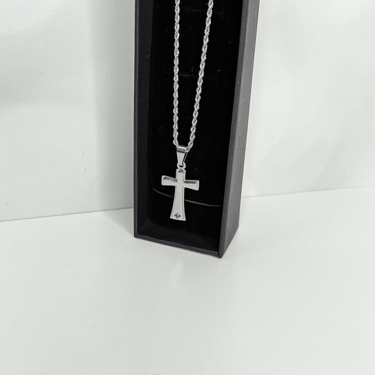 Grace Stainless Steel Cross Chain