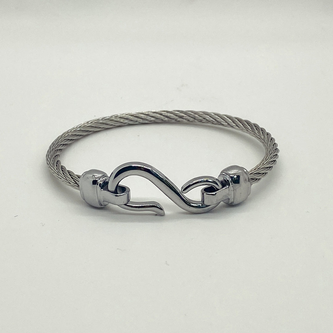 Rashida - S Hoop Stainless Steel Bracelet
