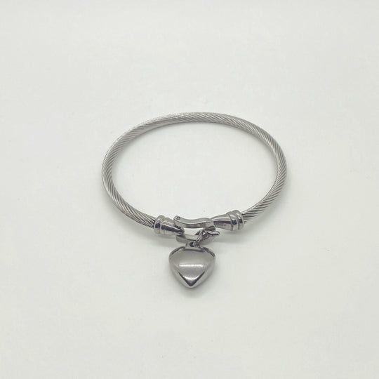 Harmonee Stainless Steel Heart Bracelet