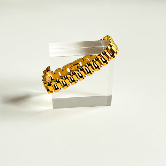 Isabella Stainless Steel Bracelet and Ring