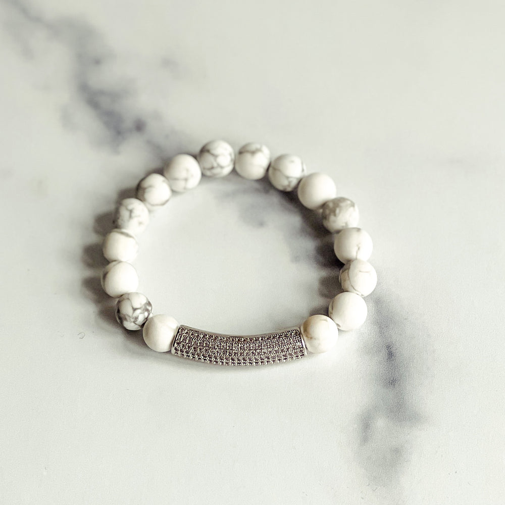 Tanisha Howlite Beaded Bracelet