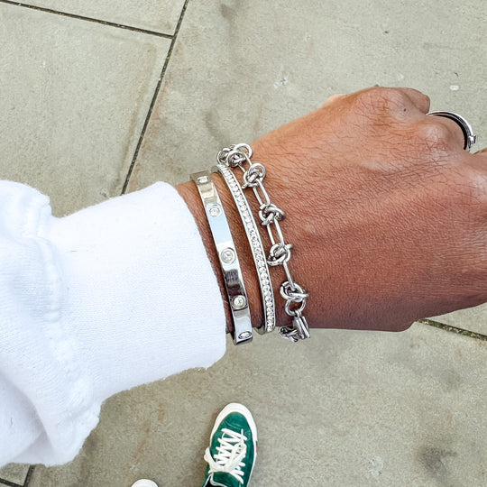 Sara Stainless Steel Bracelet Stack