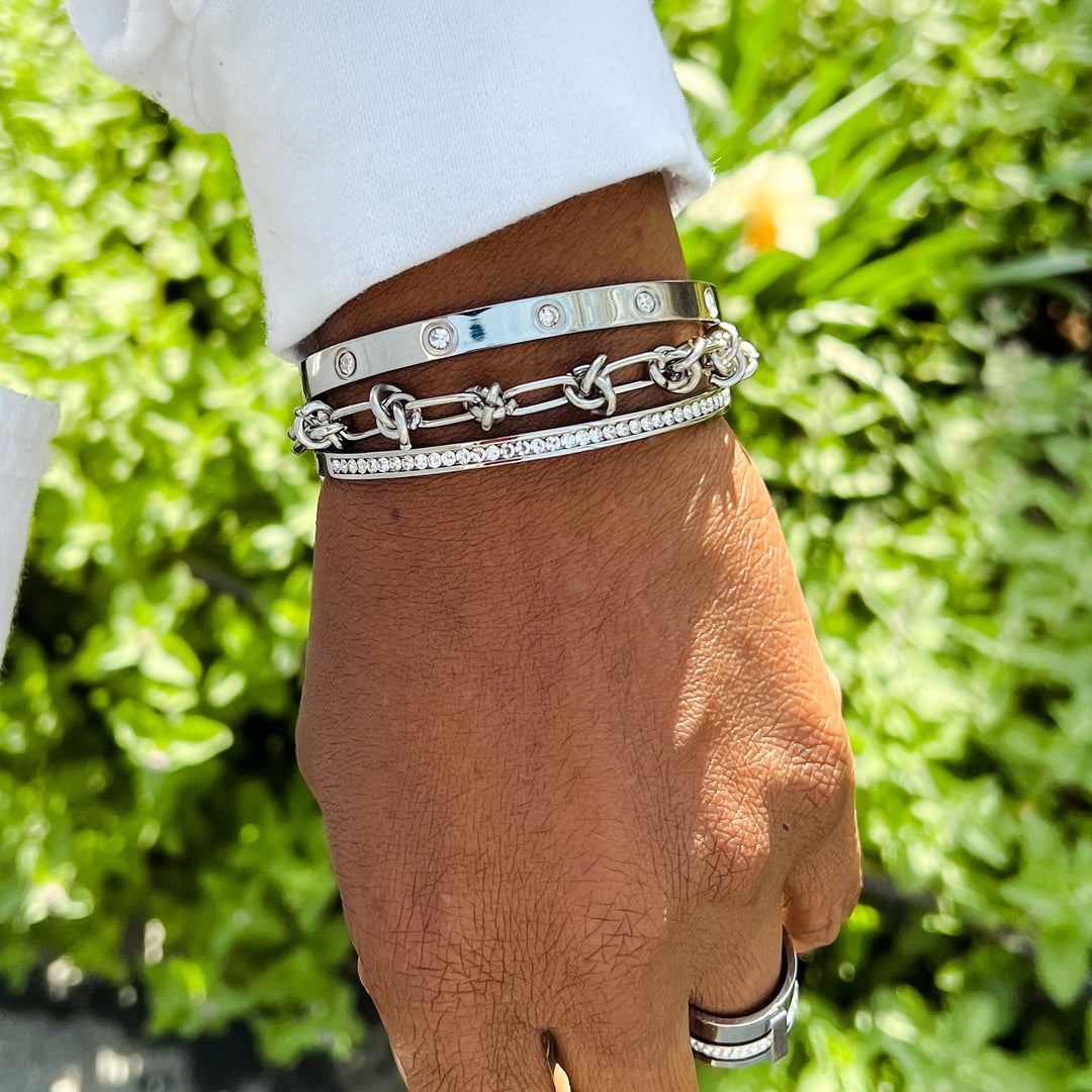 Sara Stainless Steel Bracelet Stack