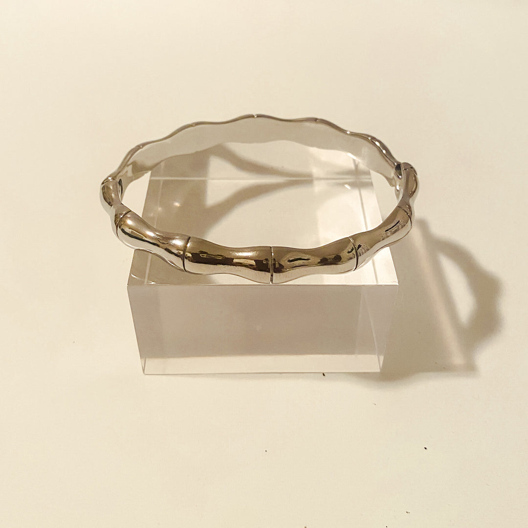 Twanna Stainless Steel Bamboo Bangle