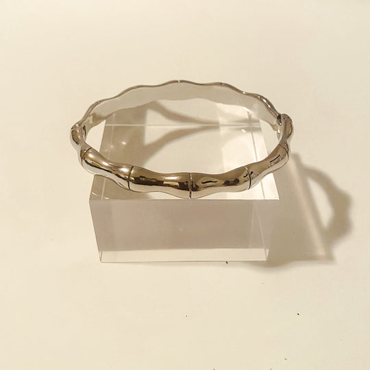 Twanna Stainless Steel Bamboo Bangle