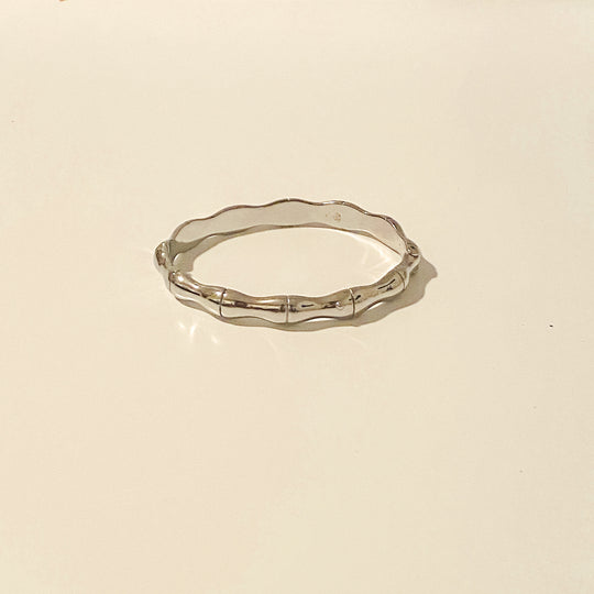 Twanna Stainless Steel Bamboo Bangle