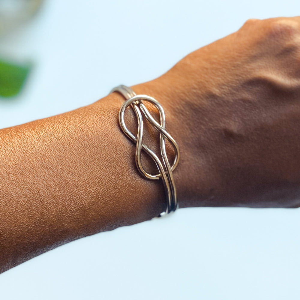 Oluchi Stainless Steel Knot Bangle