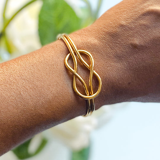 Oluchi Stainless Steel Knot Bangle