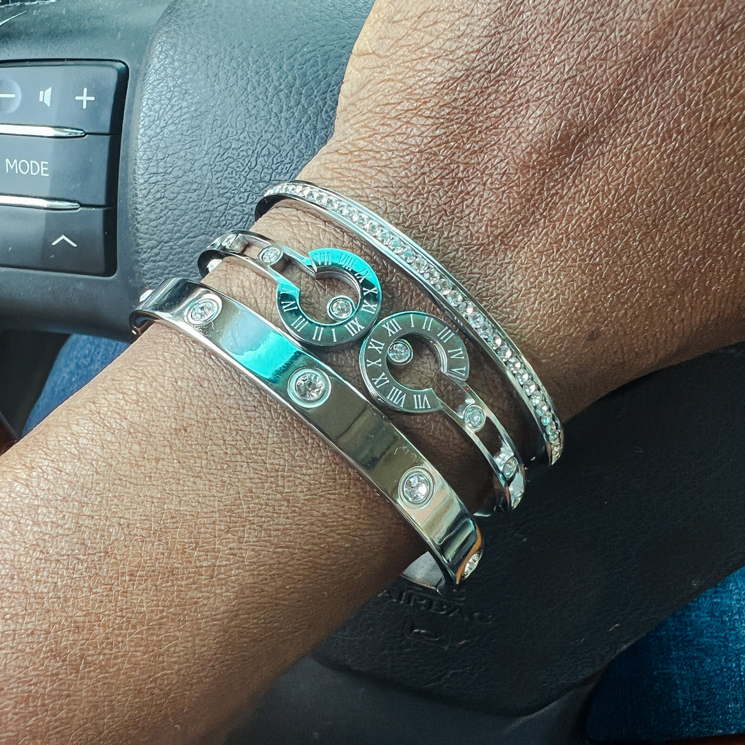 Anjali Stainless Steel Bracelet Stack