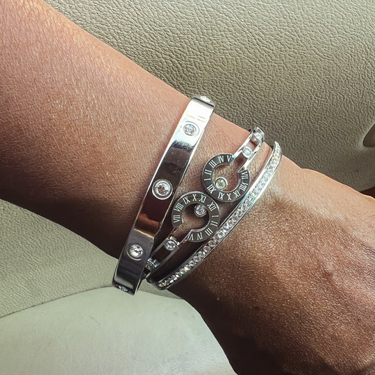 Anjali Stainless Steel Bracelet Stack