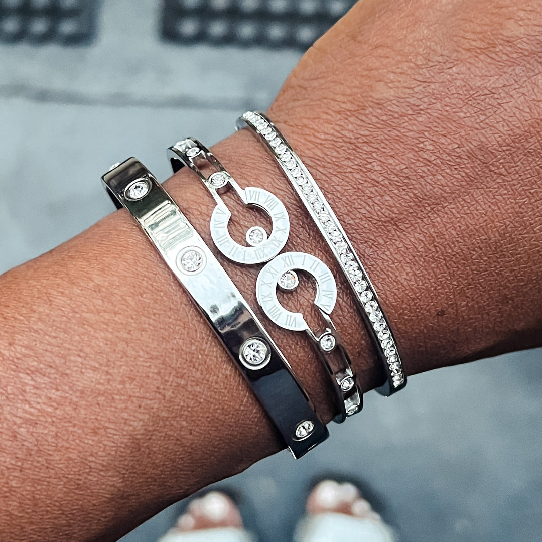 Anjali Stainless Steel Bracelet Stack