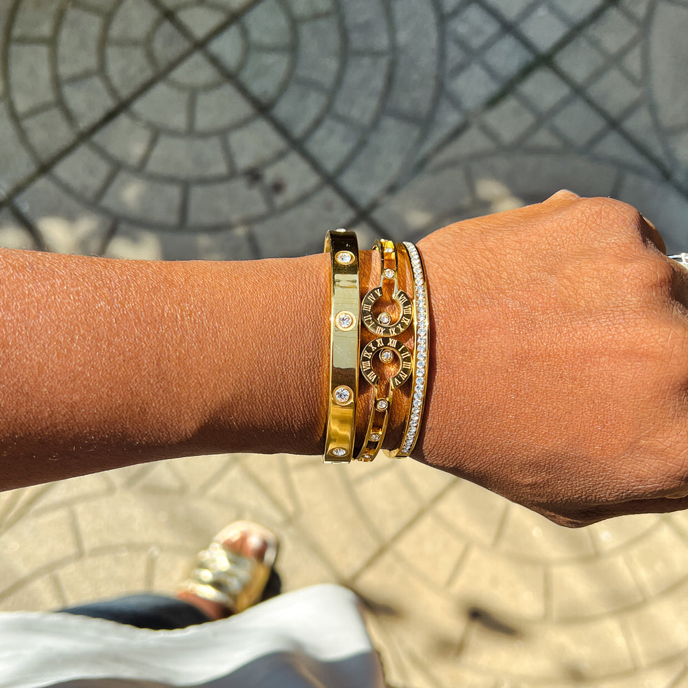 Anjali Stainless Steel Bracelet Stack