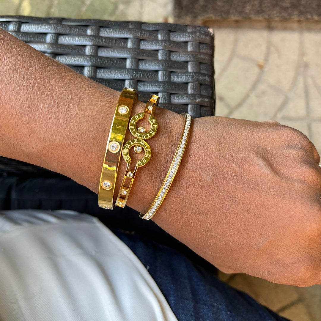 Anjali Stainless Steel Bracelet Stack