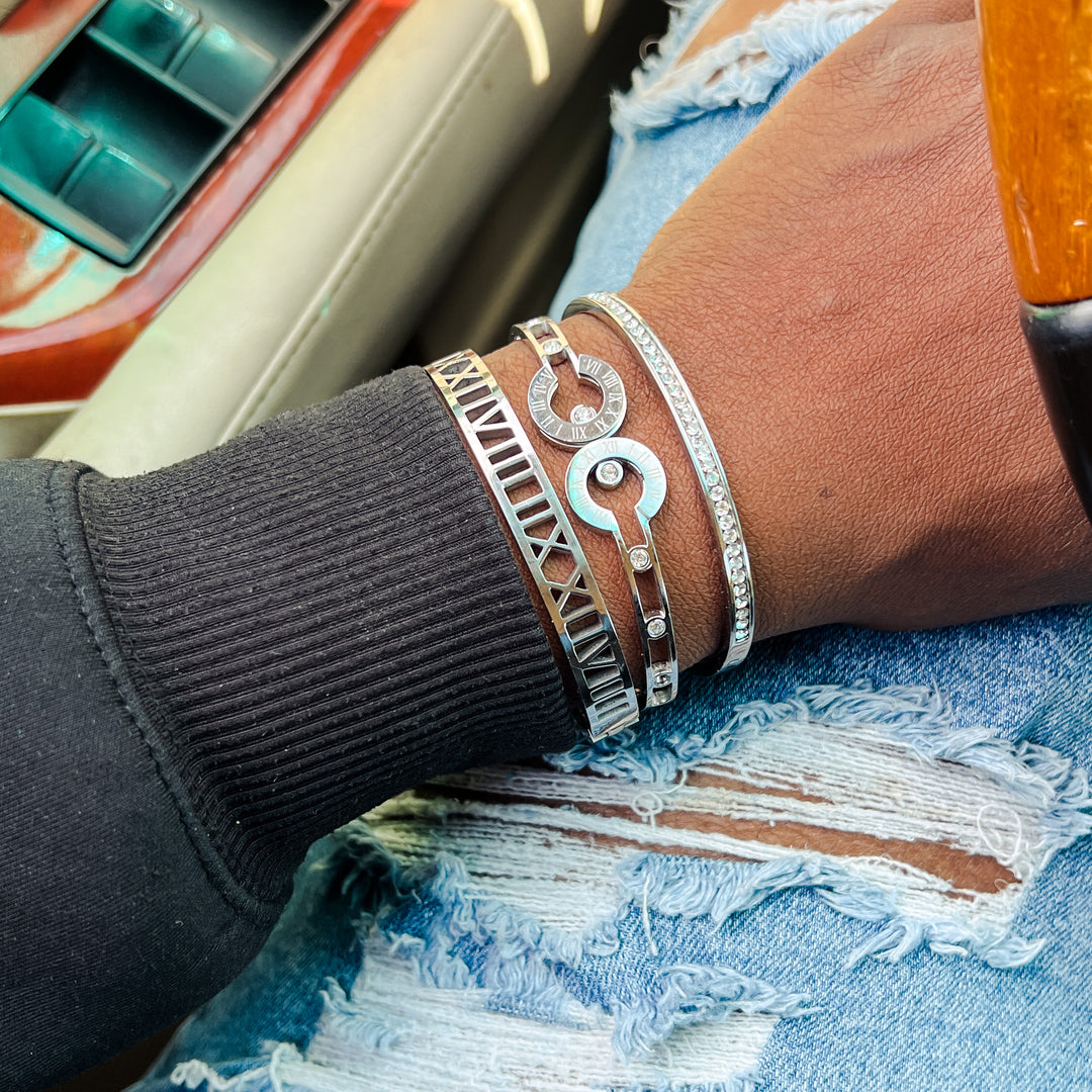 Anjali Stainless Steel Bracelet Stack