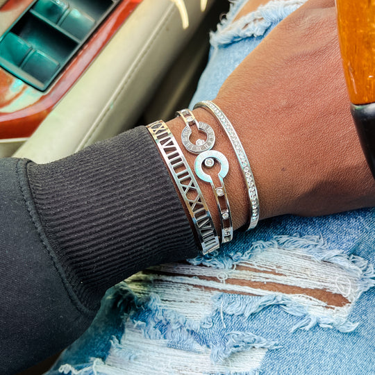 Anjali Stainless Steel Bracelet Stack