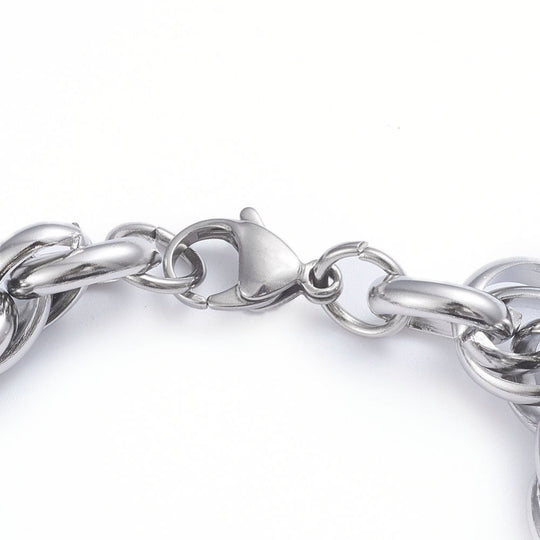 Shaina Stainless Steel Rope Bracelet