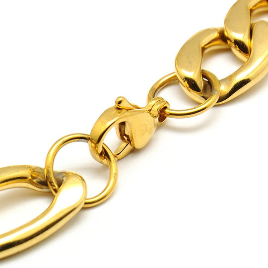 Femi Stainless Steel Figaro Chain Bracelets